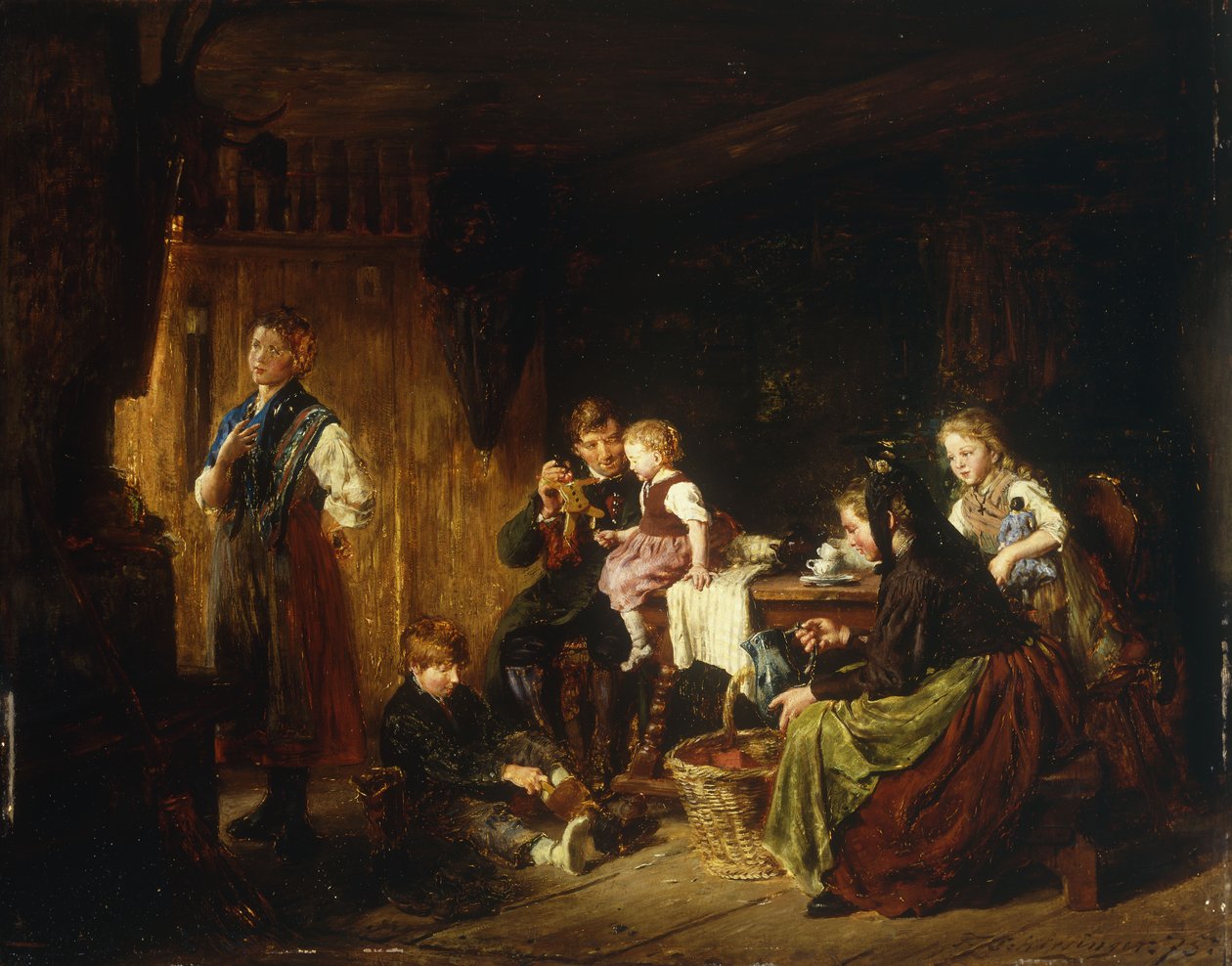 Eftermiddagsnöjen, 1875 av Felix Schlesinger