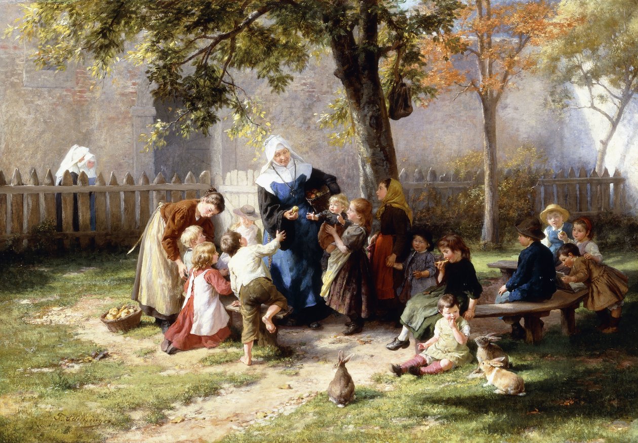 Skolgården, av Felix Schlesinger