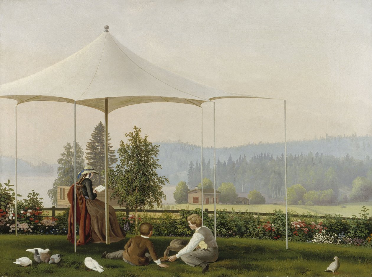 I Haminalahtis trädgård av Ferdinand von Wright