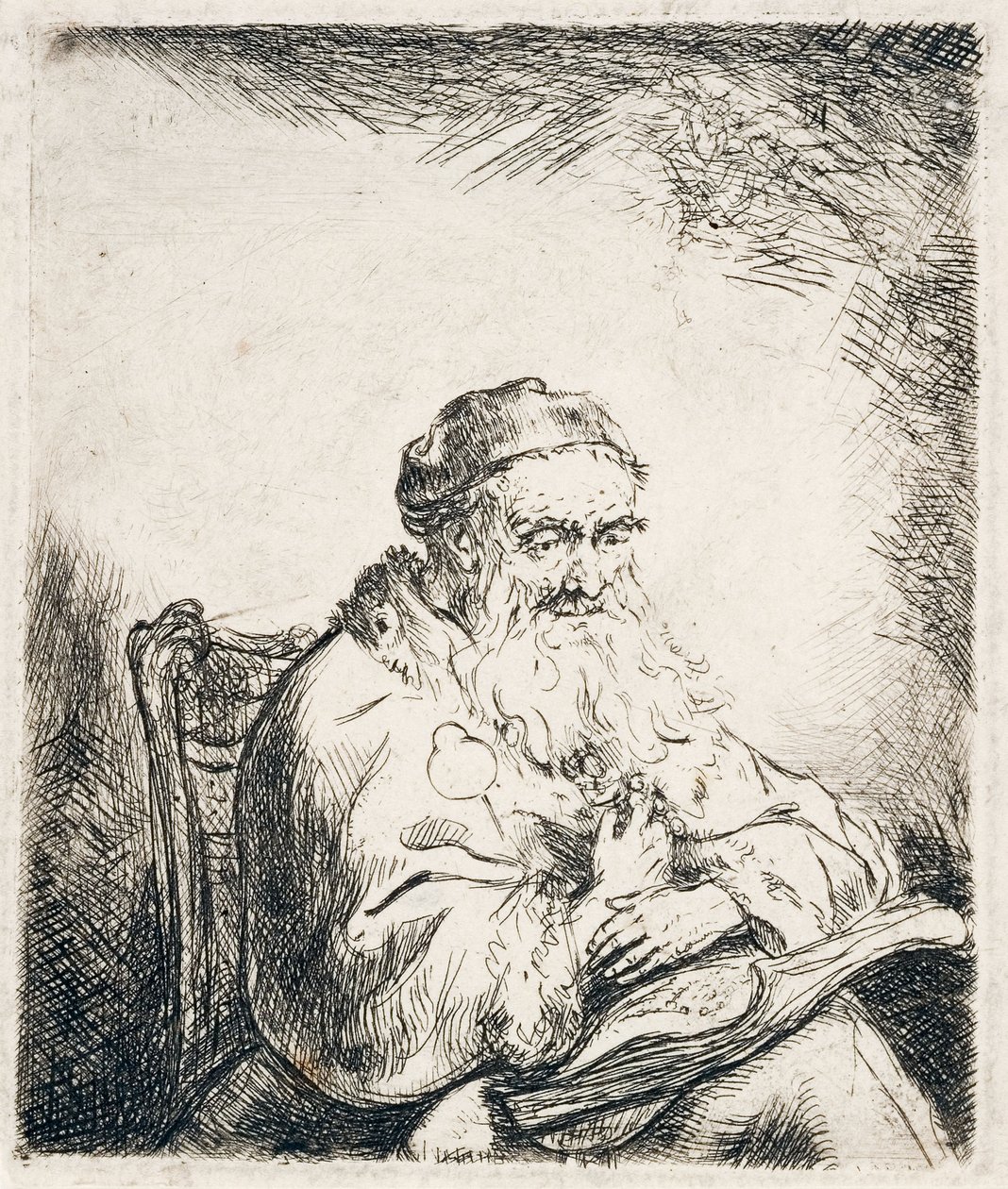 Man med trefoil, c.1635-40 av Ferdinand Bol