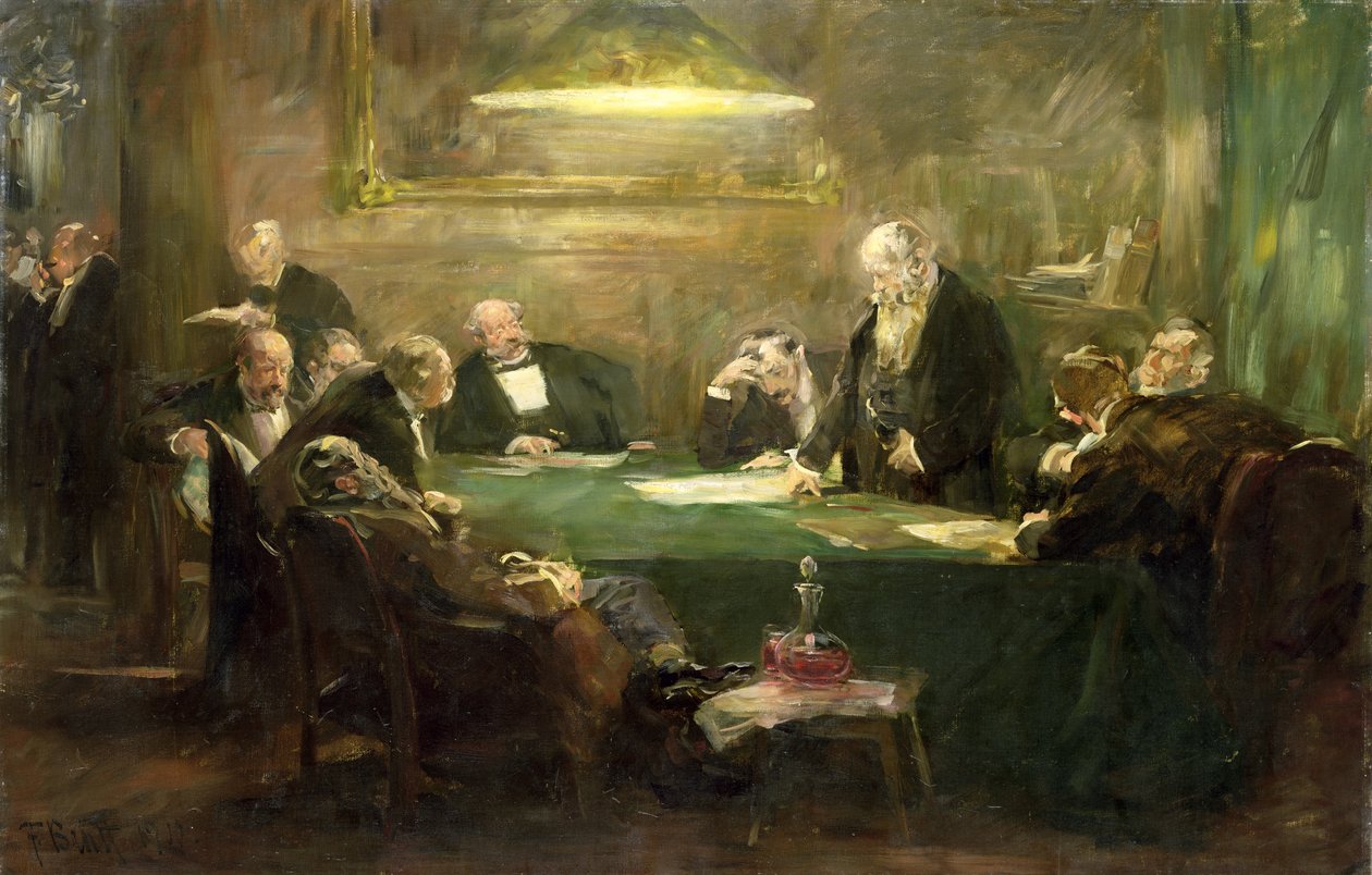 Styrelsens möte 1900 av Ferdinand Brutt