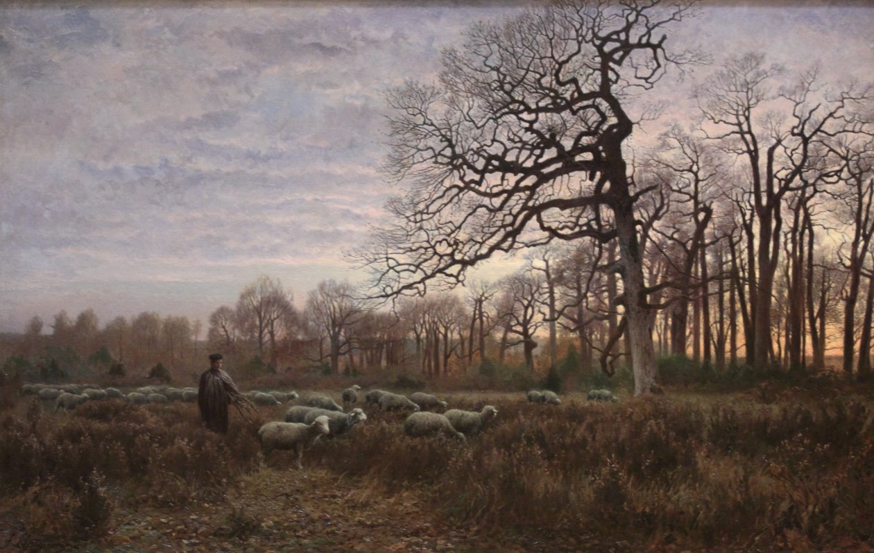 Tornets vägskäl, skogen i Fontainebleau av Ferdinand Chaigneau