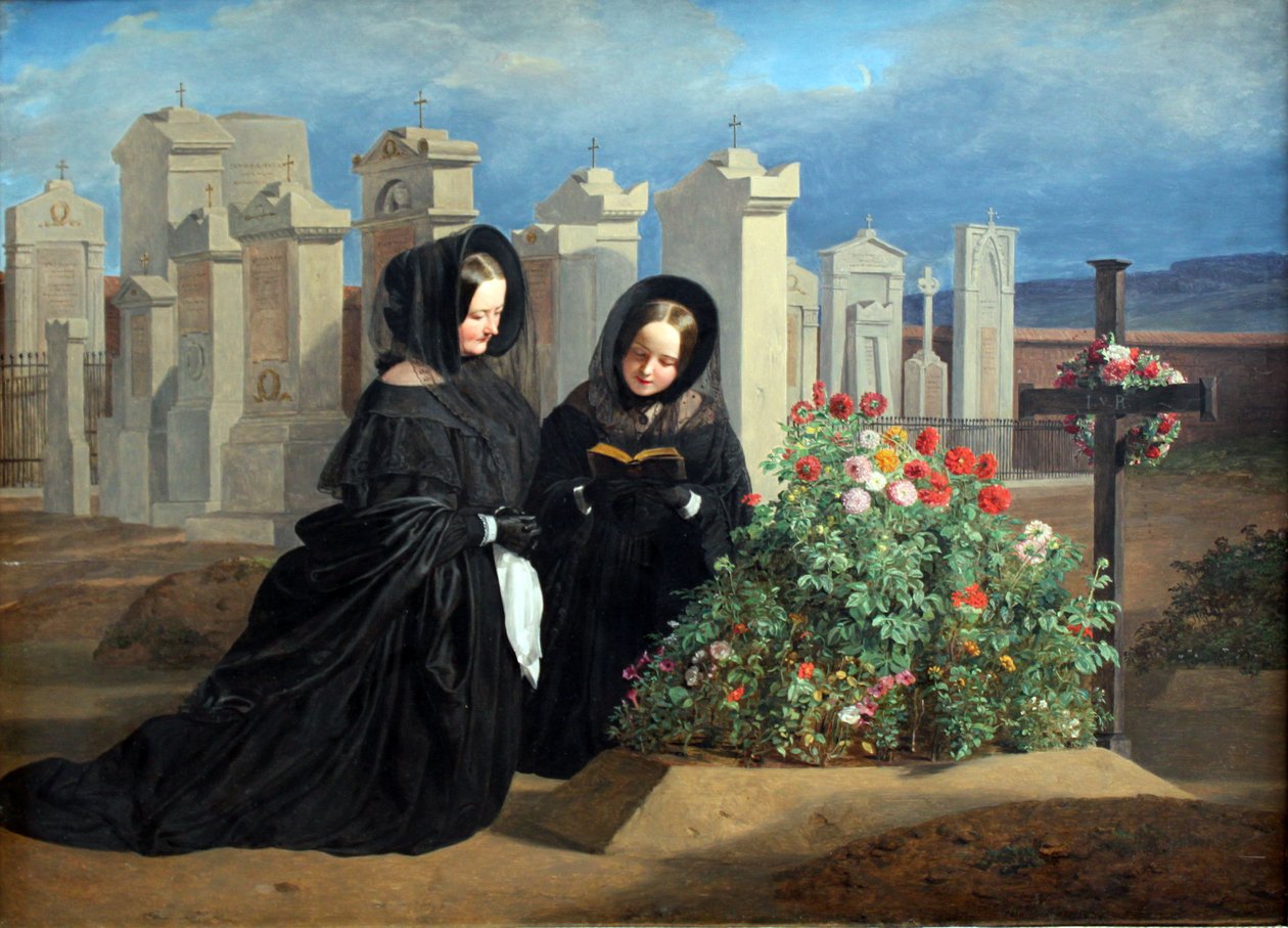 På Alla själars dag av Ferdinand Georg Waldmuller