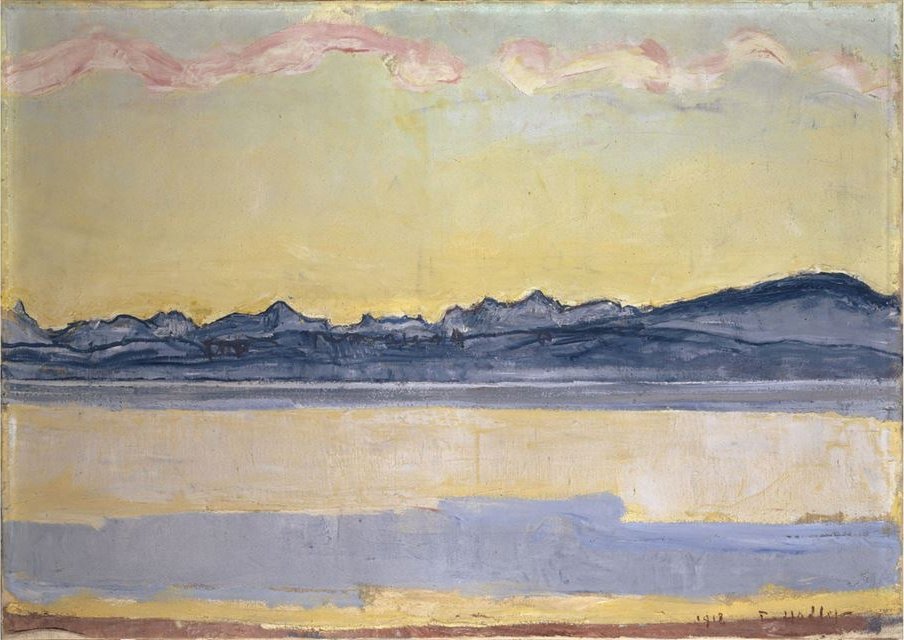 Mont-Blanc with Pink Cloudn av Ferdinand Hodler