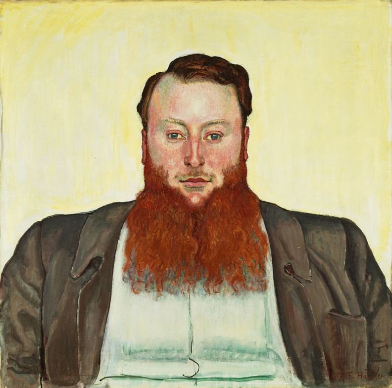 Portrait of sculptor James Vibertn av Ferdinand Hodler