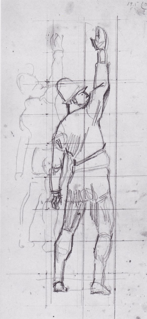  Schworender von hintenn av Ferdinand Hodler