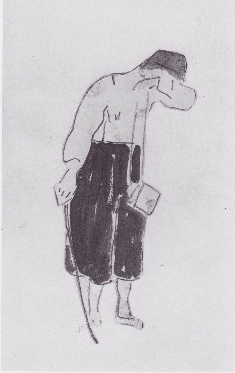 Farväl kvinnlig figur 2 av Ferdinand Hodler