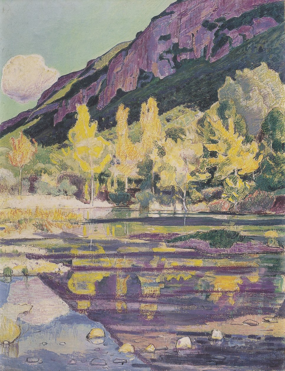 Am Fuss från Petit Salève av Ferdinand Hodler