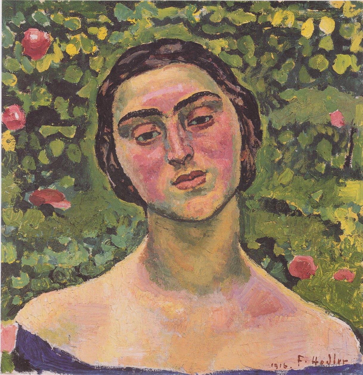 Porträtt av Laetitia Raviola av Ferdinand Hodler