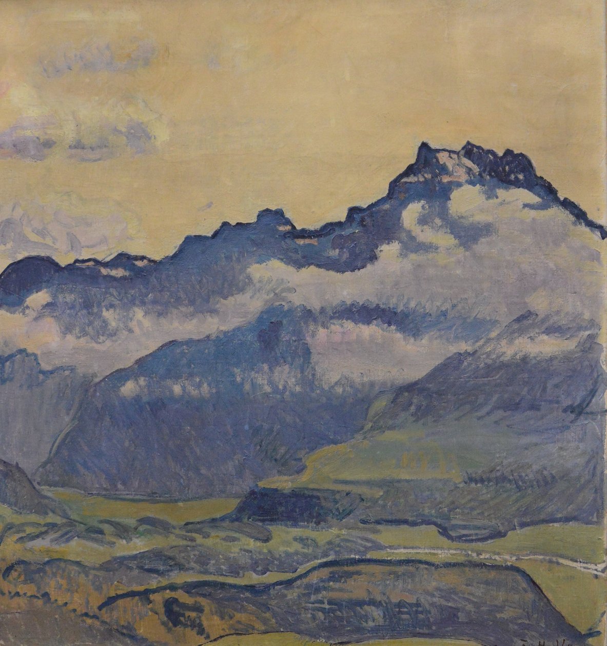 Dents-du-Midi  av Ferdinand Hodler