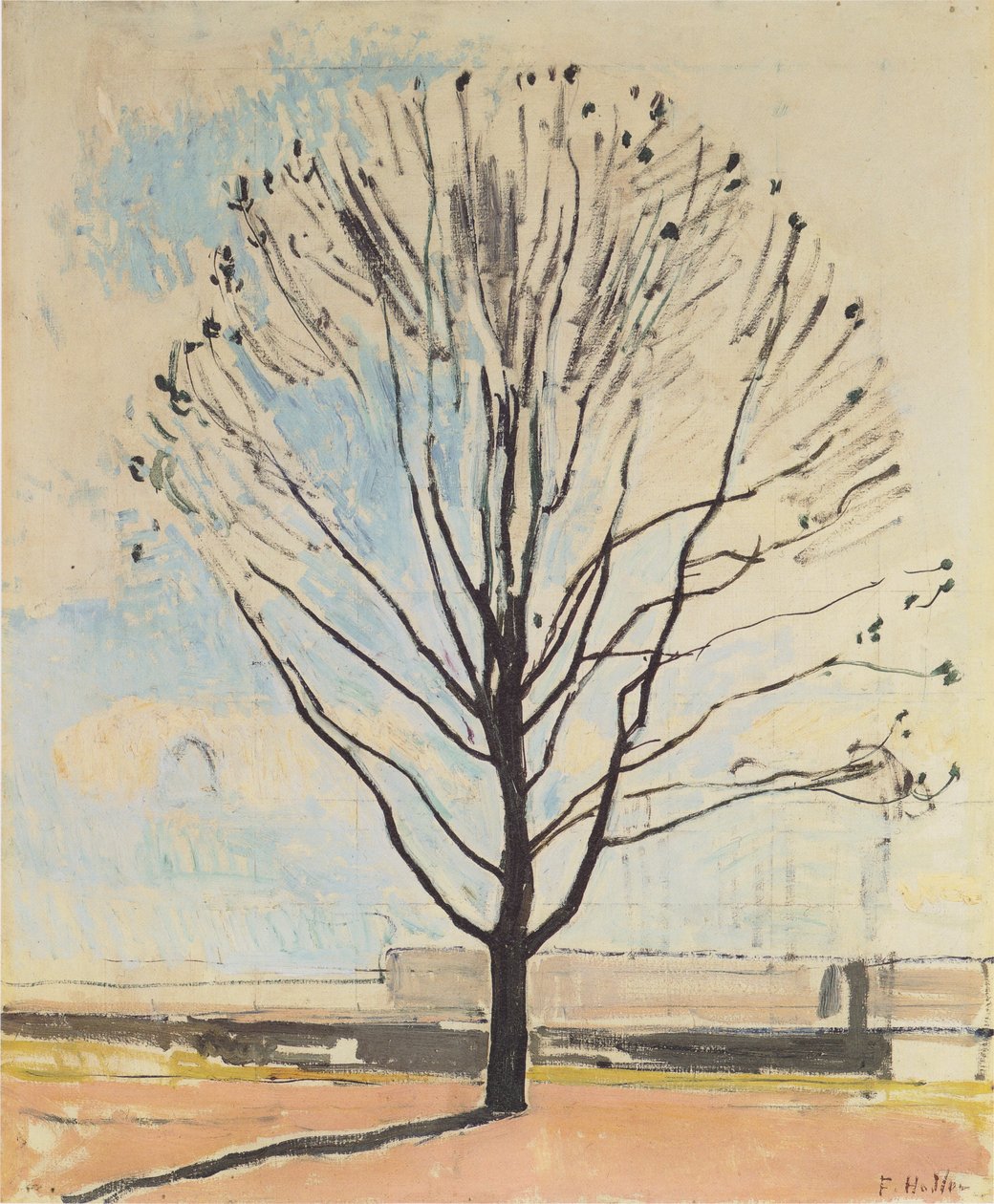 Det nakna trädet av Ferdinand Hodler