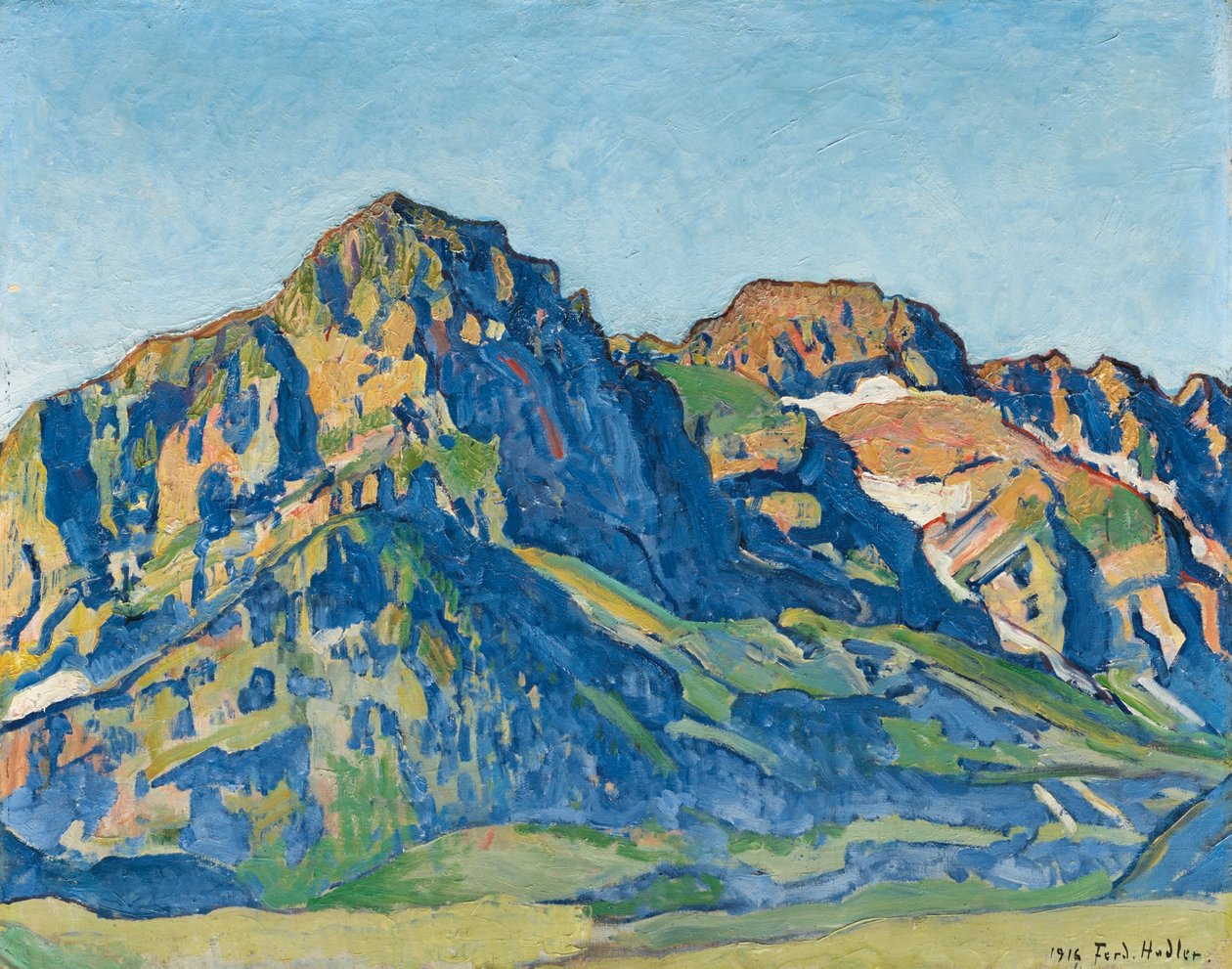 Die Dents Blanches  av Ferdinand Hodler