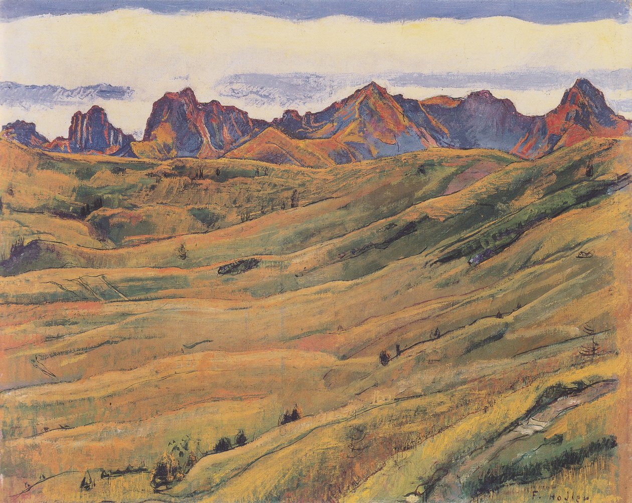 Gantrisch -kedjan av Ferdinand Hodler
