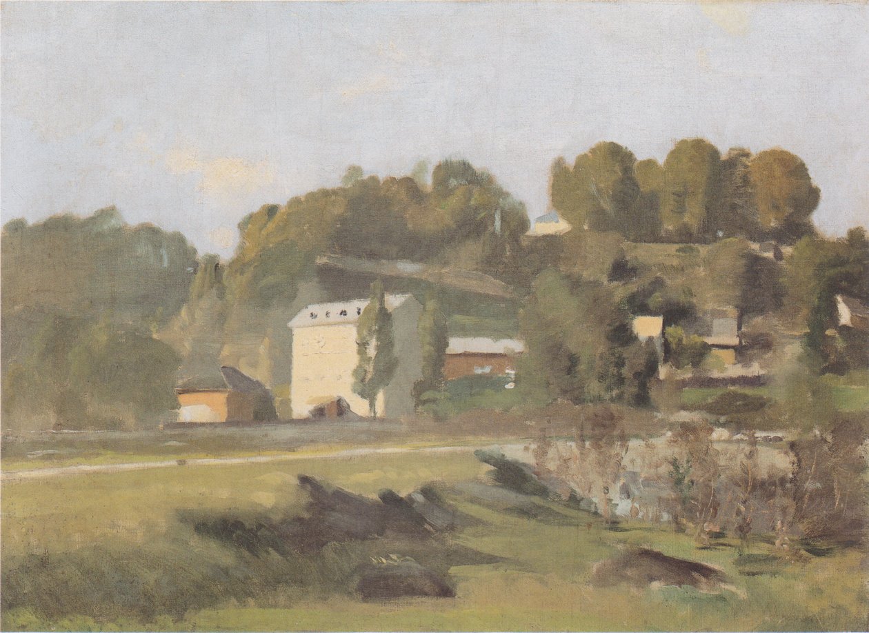 Sousterre kvarn nära Genève av Ferdinand Hodler