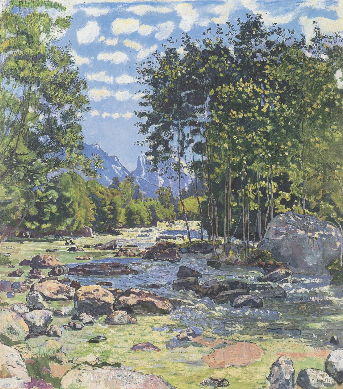 Den svarta Lütschine av Ferdinand Hodler