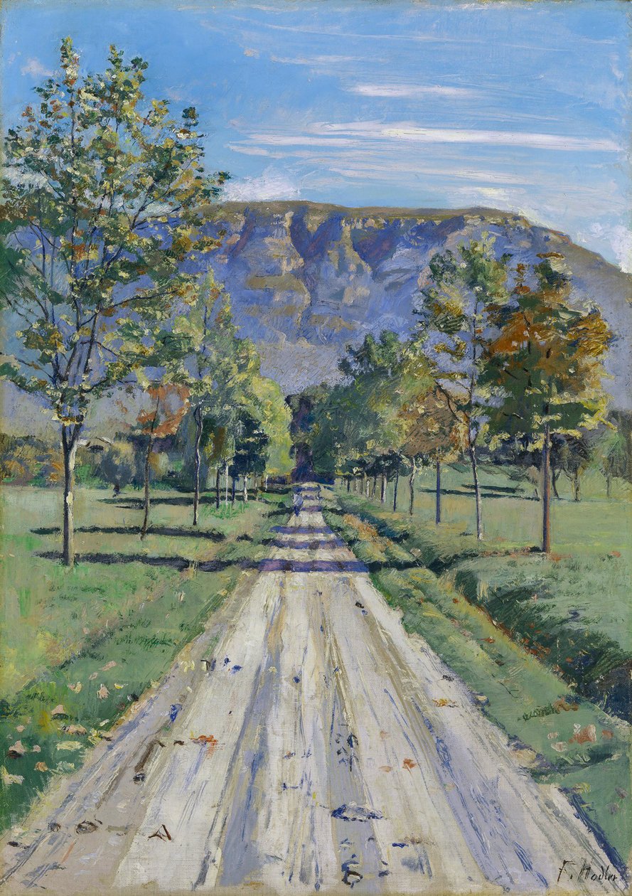 Die Strasse nach Evordes av Ferdinand Hodler