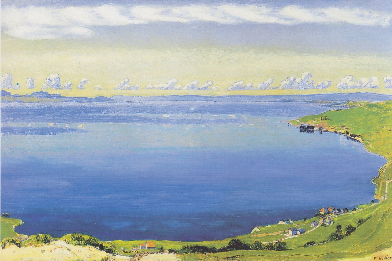 Genèvesjön från Chexbres av Ferdinand Hodler