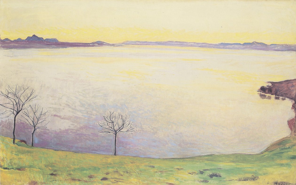 Genfersee von Chexbres aus av Ferdinand Hodler