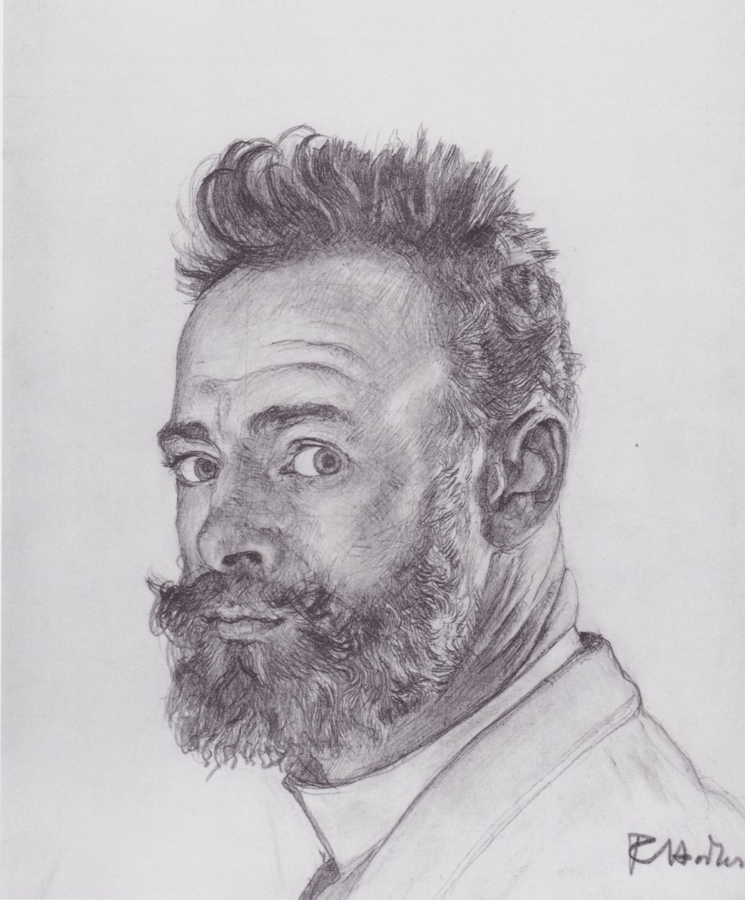 Parisiskt självporträtt av Ferdinand Hodler