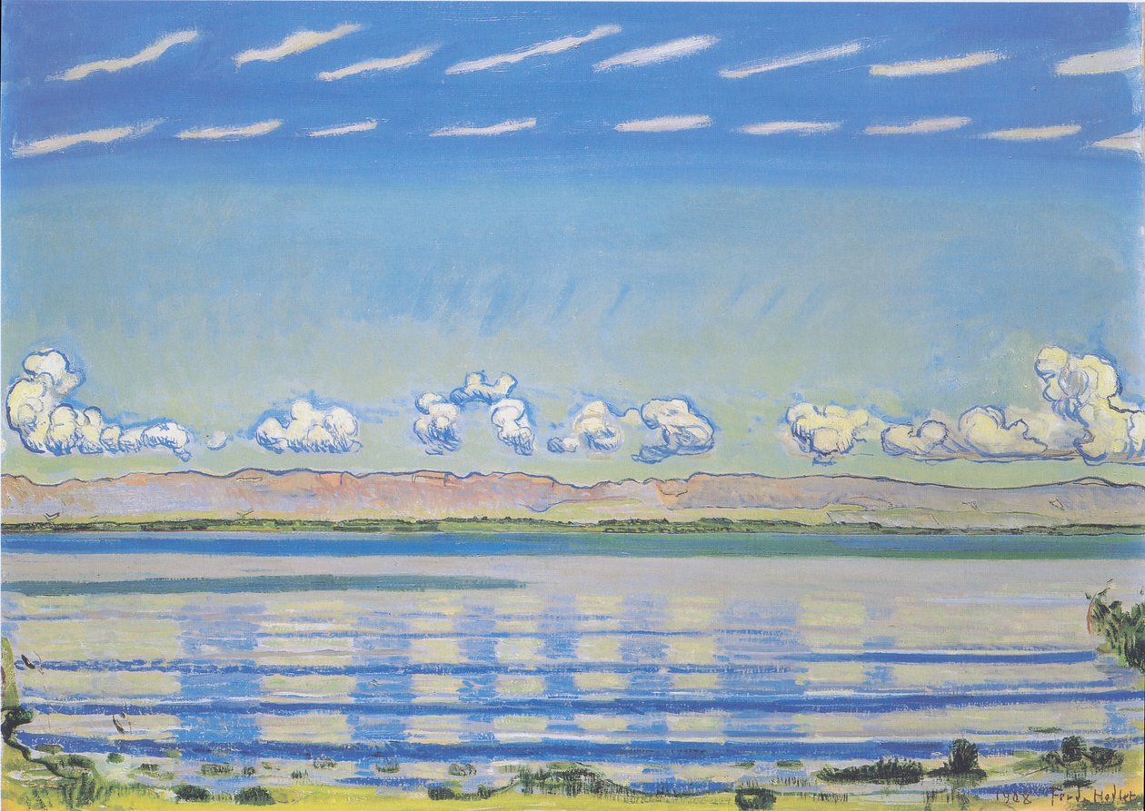 Rhythmische Landschaft am Genfersee av Ferdinand Hodler