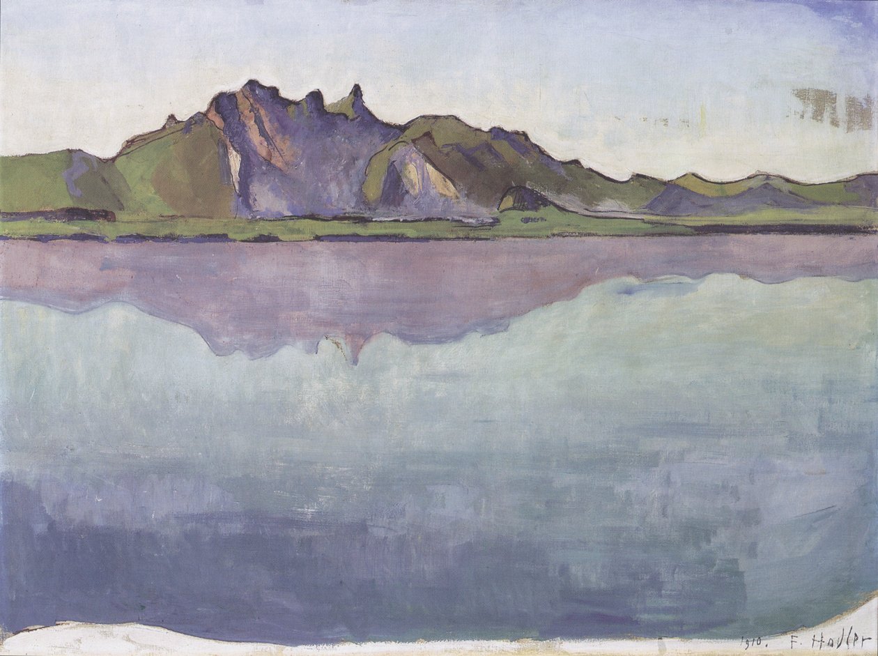 Thunersee mit Stockhornkette  av Ferdinand Hodler