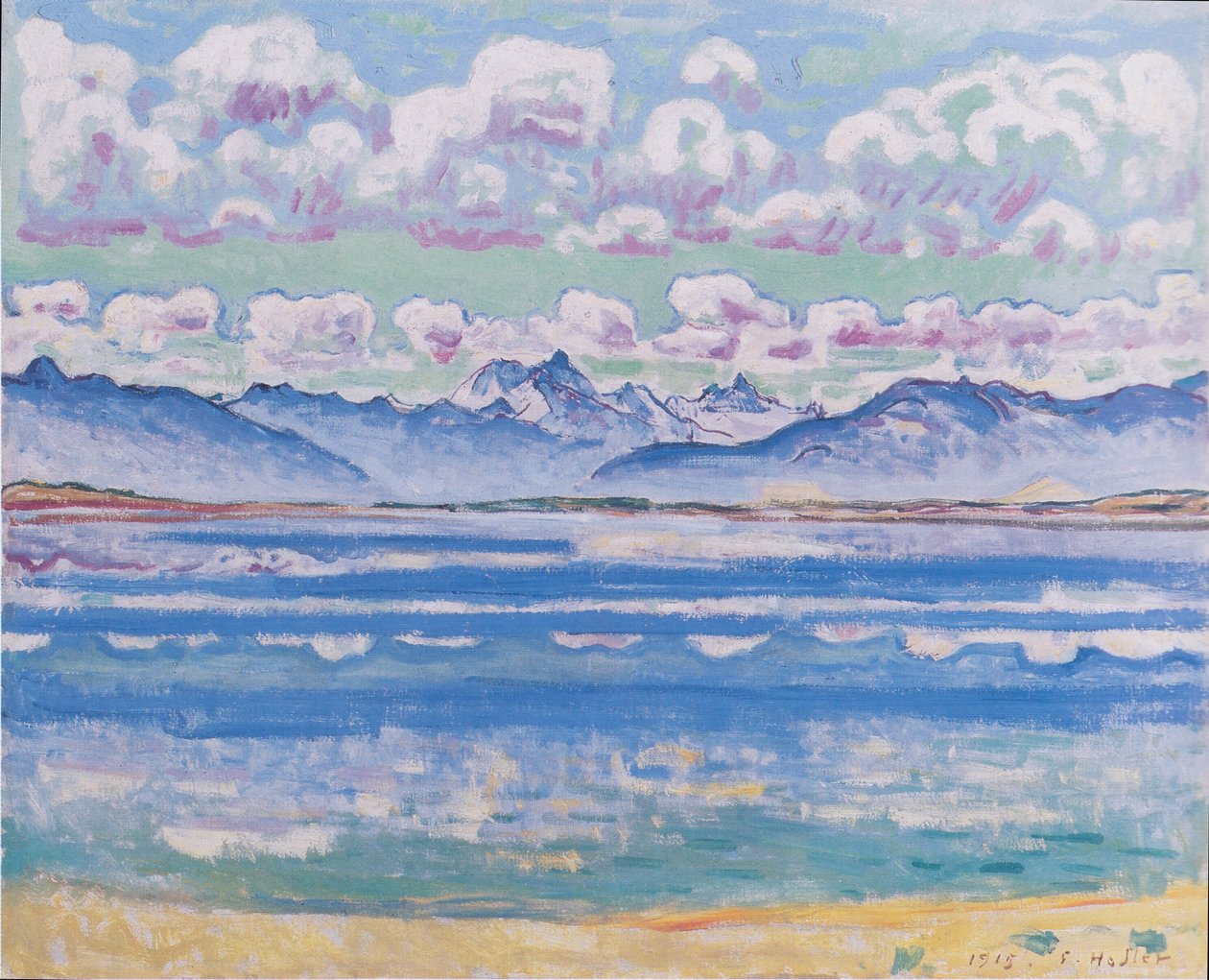 Weisshorn från Montana av Ferdinand Hodler