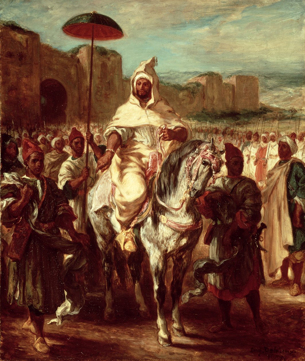 Abd Ar-Rahman, sultan av Marocko, 1845 av Ferdinand Victor Eugene Delacroix