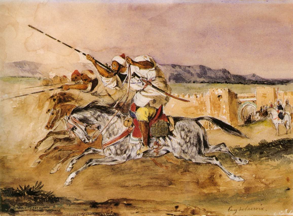 Arab Fantasia av Ferdinand Victor Eugene Delacroix
