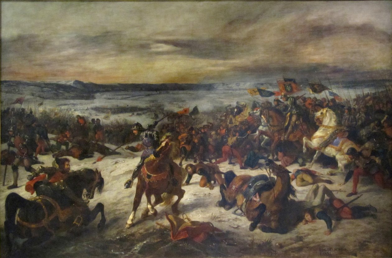 Battle of Nancy  av Ferdinand Victor Eugene Delacroix