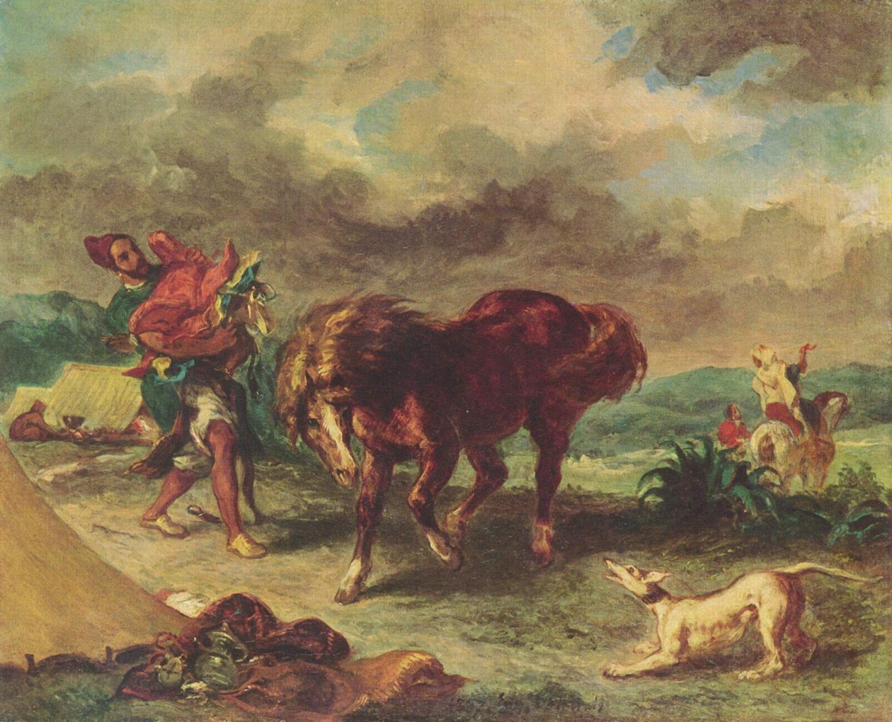 Der Marokkaner und sein Pferd av Ferdinand Victor Eugene Delacroix