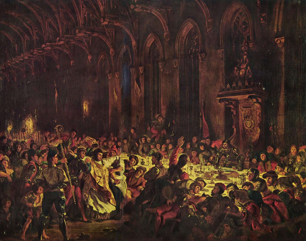 Ermordung des Bischofs von Lüttich av Ferdinand Victor Eugene Delacroix