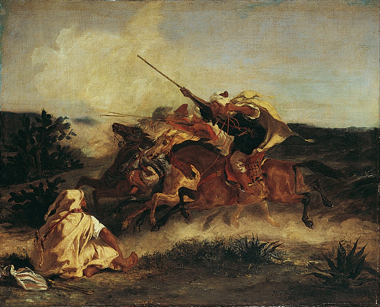 Arabisk fantasi av Ferdinand Victor Eugene Delacroix