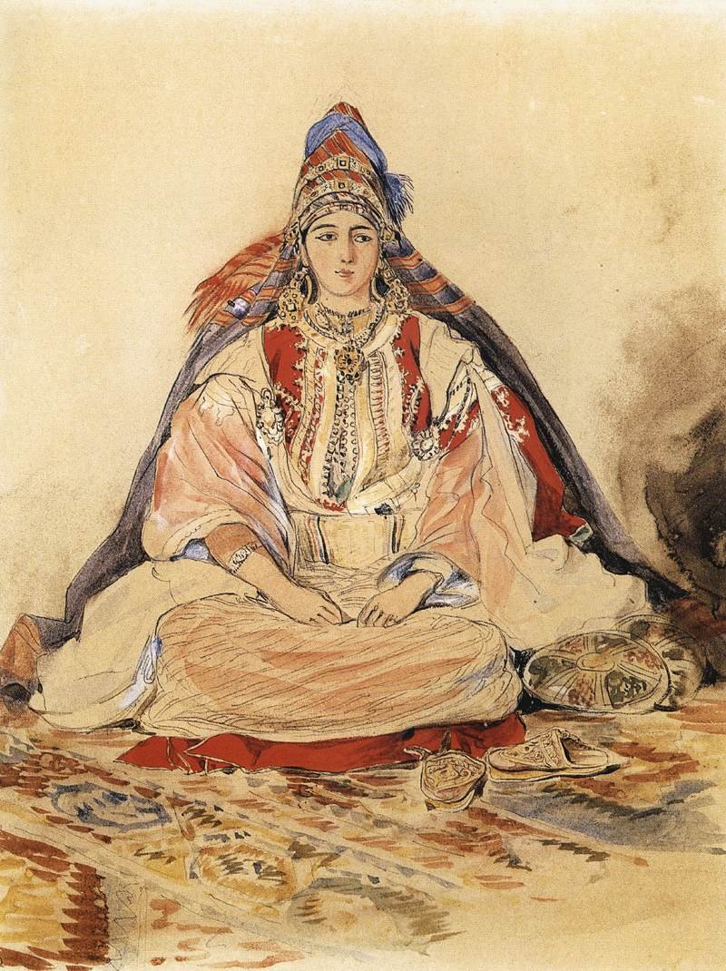 Jewish Bride av Ferdinand Victor Eugene Delacroix