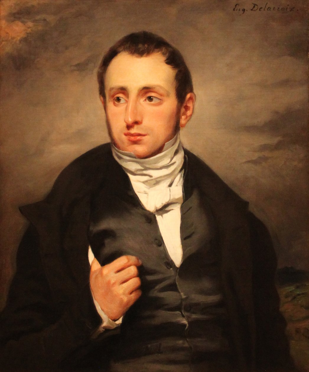 Portrait of Dr. François-Marie Desmaisons av Ferdinand Victor Eugene Delacroix