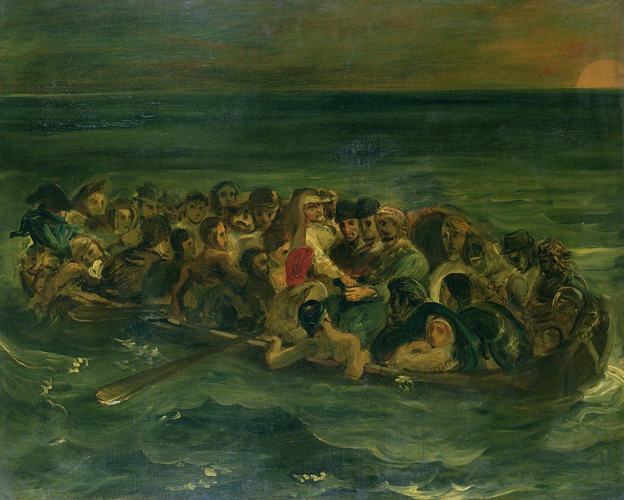 Skiss för Don Juans skeppsbrott, 1839 (se även 182426) av Ferdinand Victor Eugene Delacroix