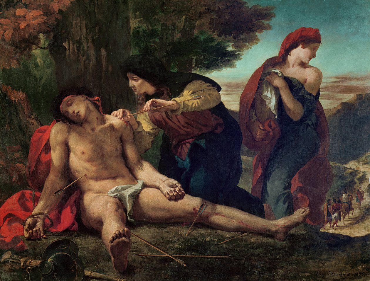 S:t Sebastian, 1836 av Ferdinand Victor Eugene Delacroix