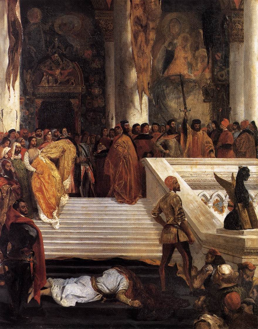 The Execution of Doge Marino Faliero av Ferdinand Victor Eugene Delacroix