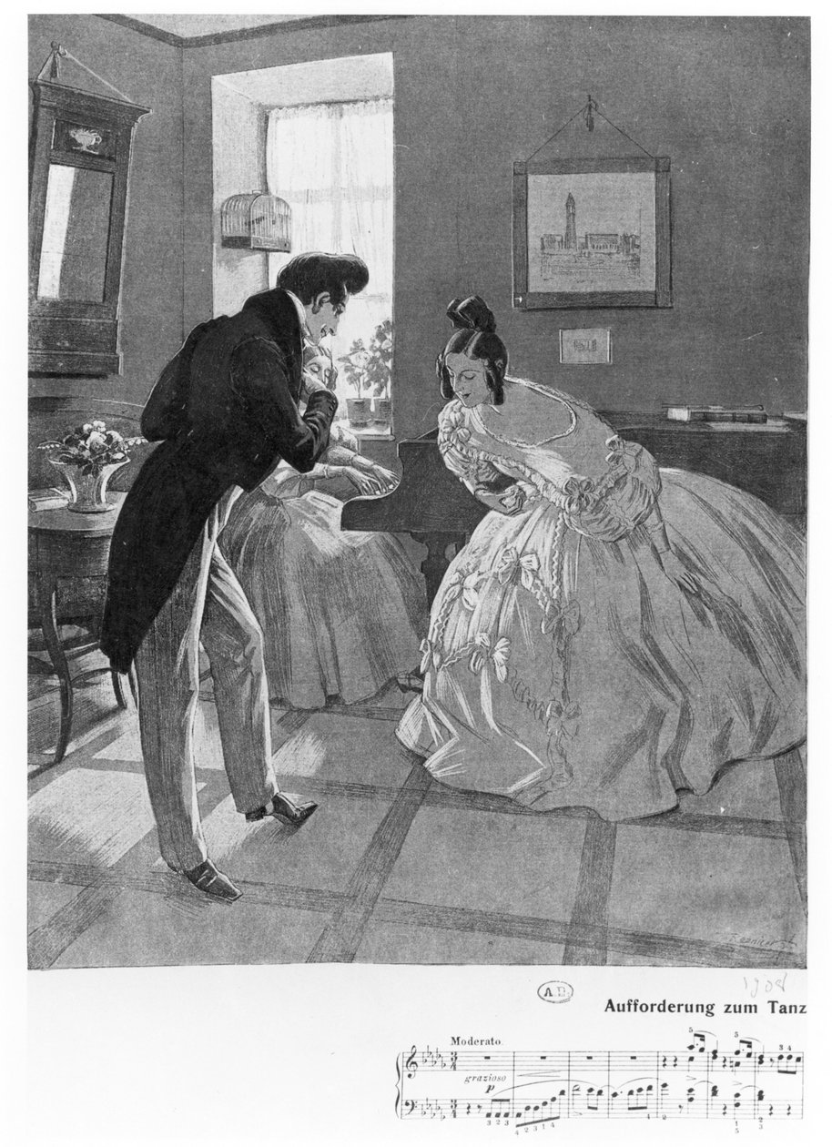 En inbjudan till dans, 1908 av Ferdinand von Reznicek