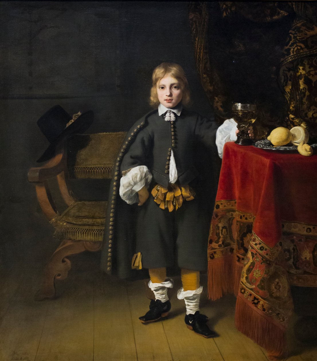 Porträtt av en pojke 8 år gammal av Ferdinand Bol