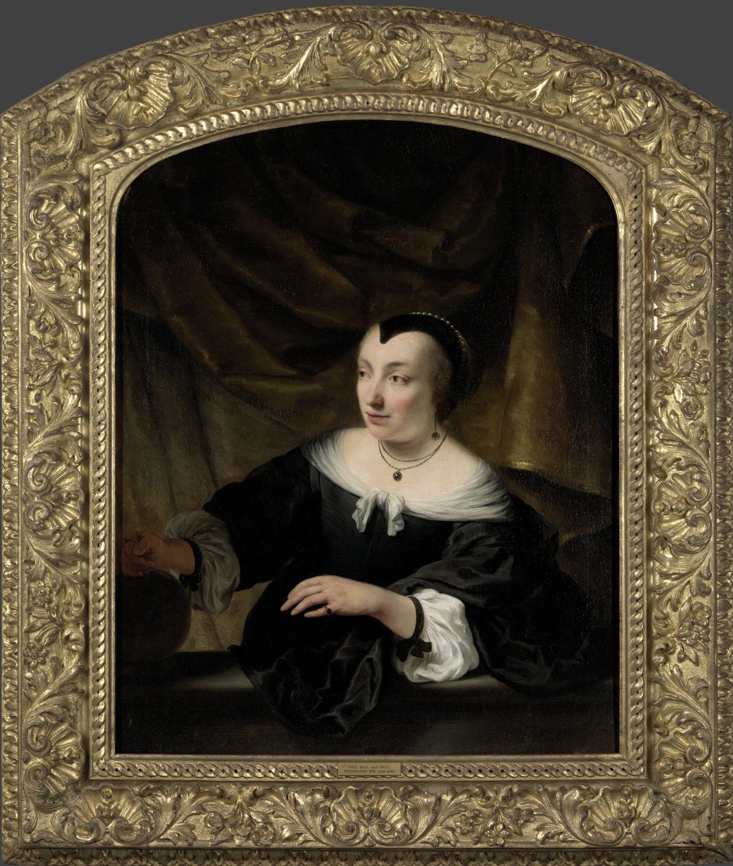 Porträtt av Elisabeth Dell av Ferdinand Bol