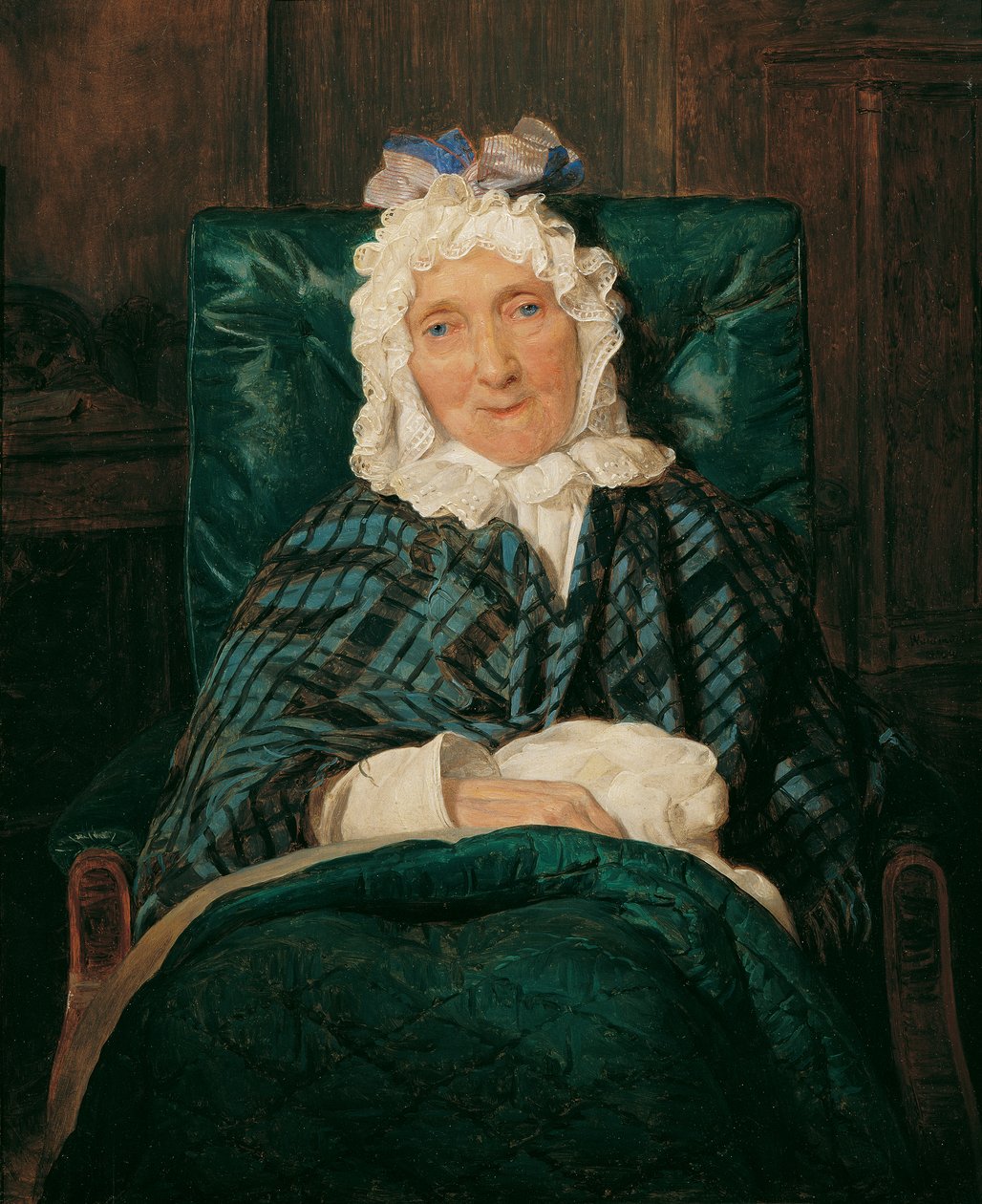 Aloisia Eltz i fåtöljen av Ferdinand Georg Waldmuller