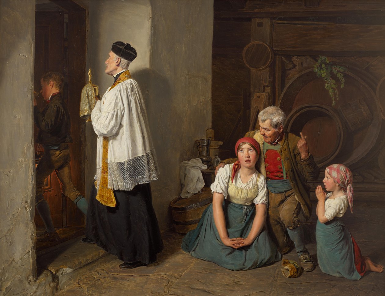 De sista riterna av Ferdinand Georg Waldmuller