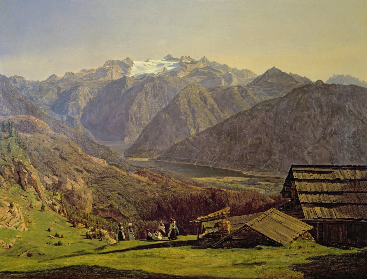 Hallstatter-See av Ferdinand Georg Waldmuller