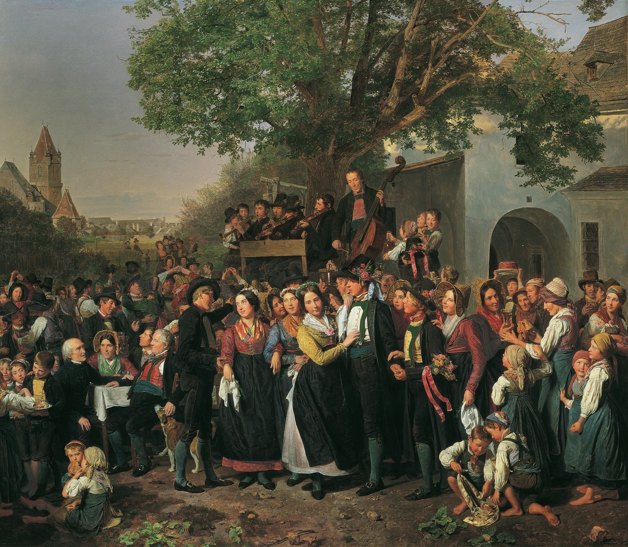 Nedre österrikiskt bondbröllop av Ferdinand Georg Waldmuller