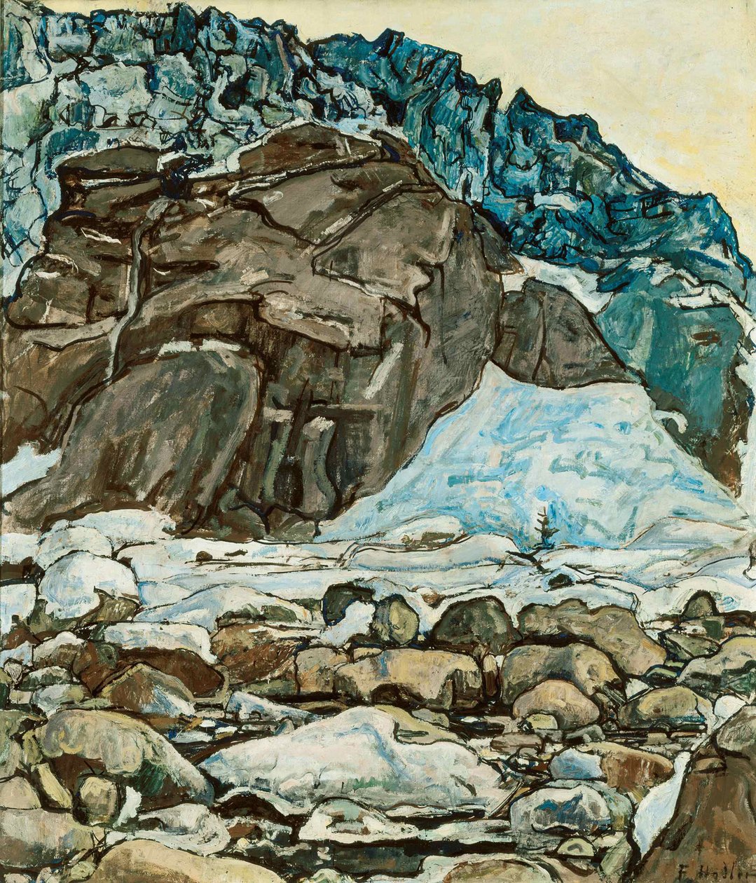 Grindelwaldglaciären, 1912. av Ferdinand Hodler