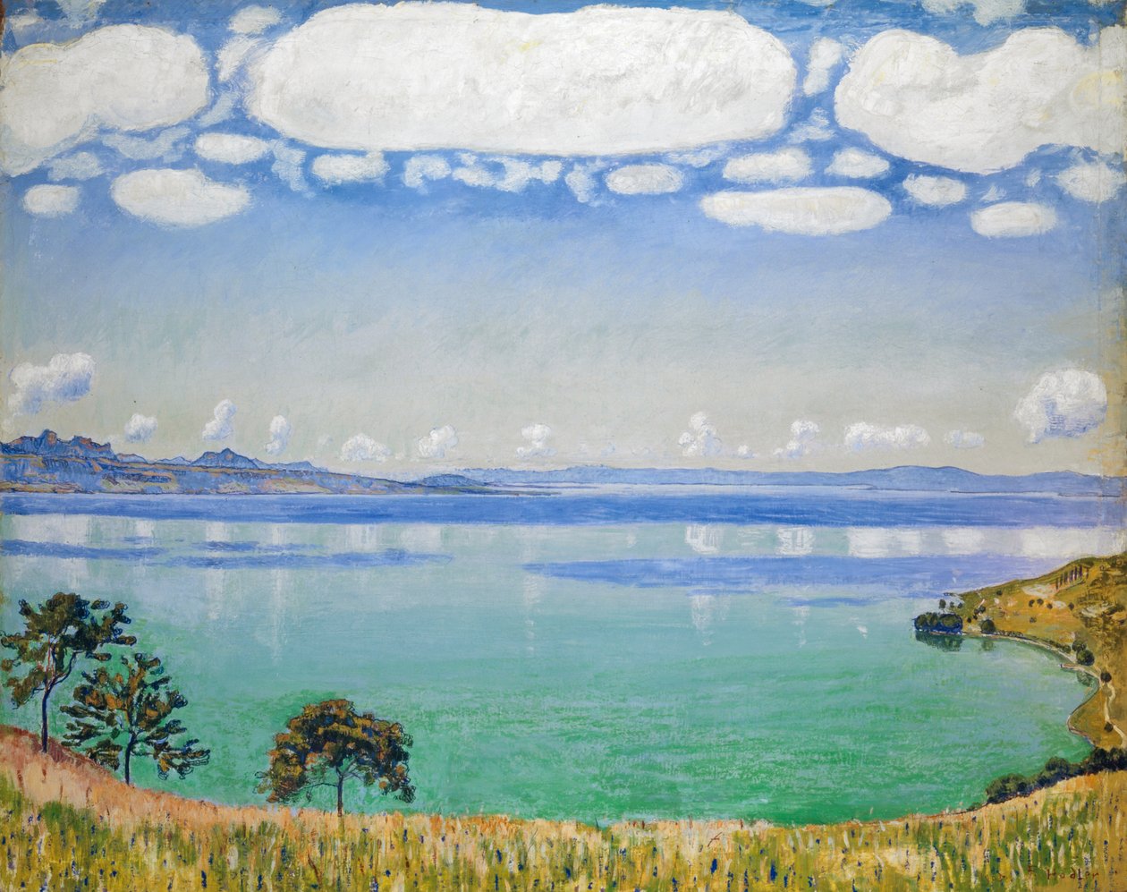 Genèvesjön, sett från Chexbres av Ferdinand Hodler