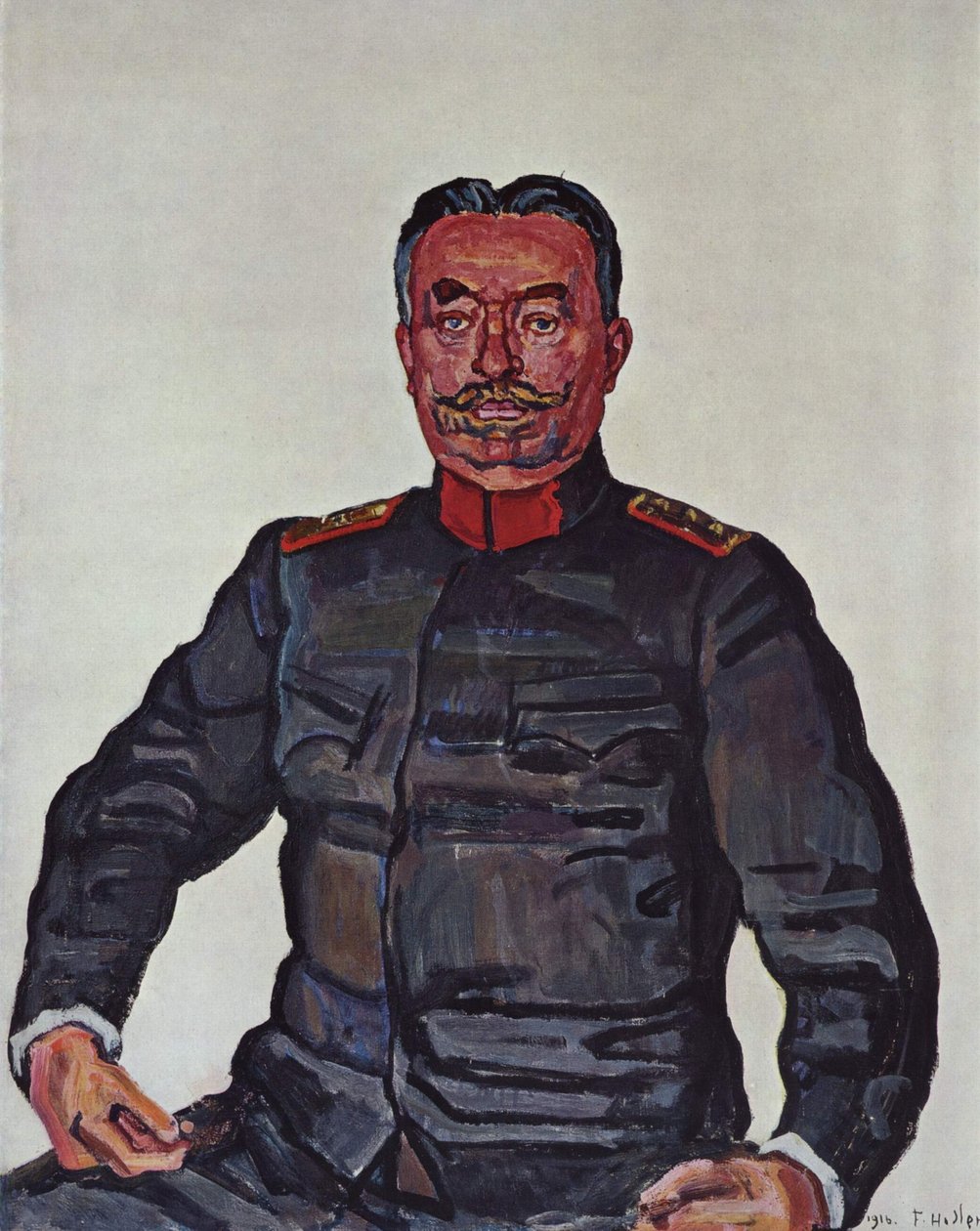 Porträtt av general Ulrich Wille av Ferdinand Hodler