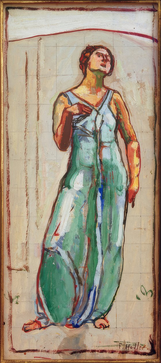 Studera för att se in i oändligheten av Ferdinand Hodler