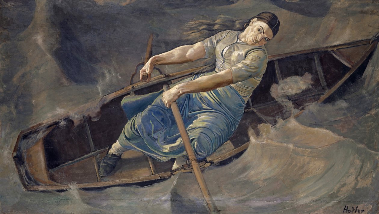Den djärva kvinnan, 1886 av Ferdinand Hodler