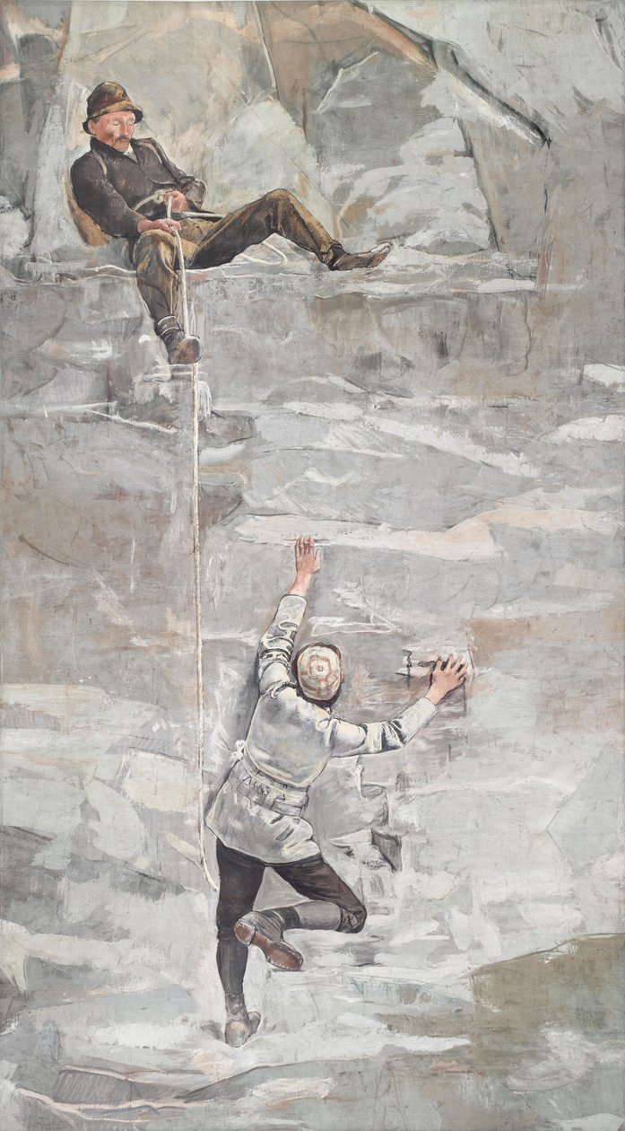 Klättringen, 1894. av Ferdinand Hodler